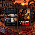 Taza La Matanza de Texas, vista de ambas caras