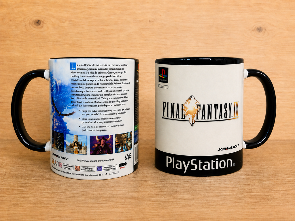Tazas Final Fantasy · Carátula completa ⚠️Últimas 3 Tazas⚠️
