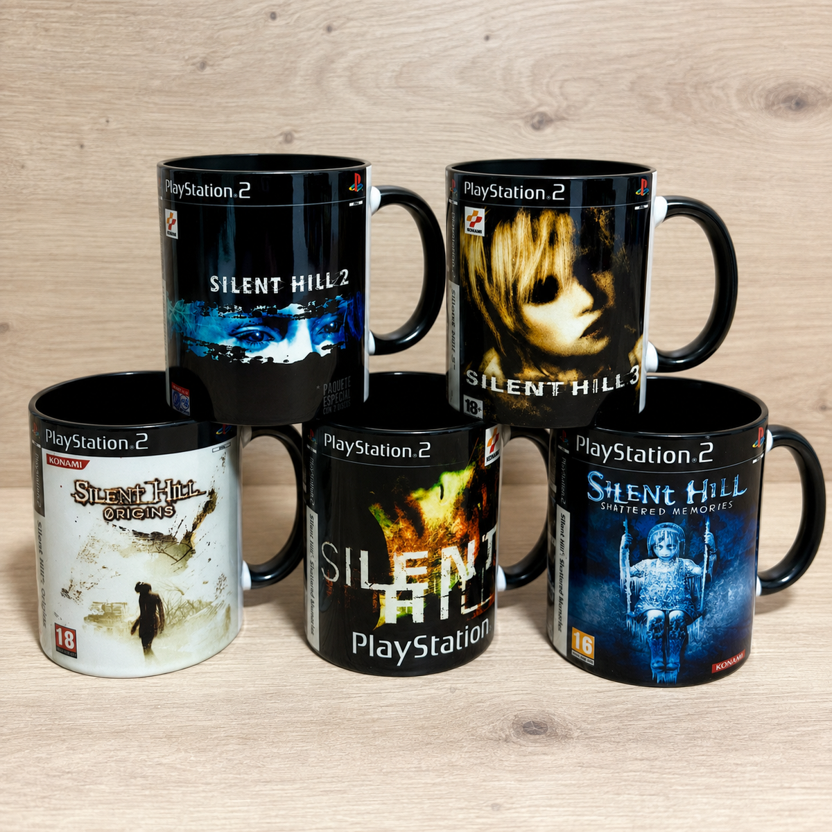 Tazas Silent Hill · Carátula completa ⚠️Últimas 4 Tazas⚠️