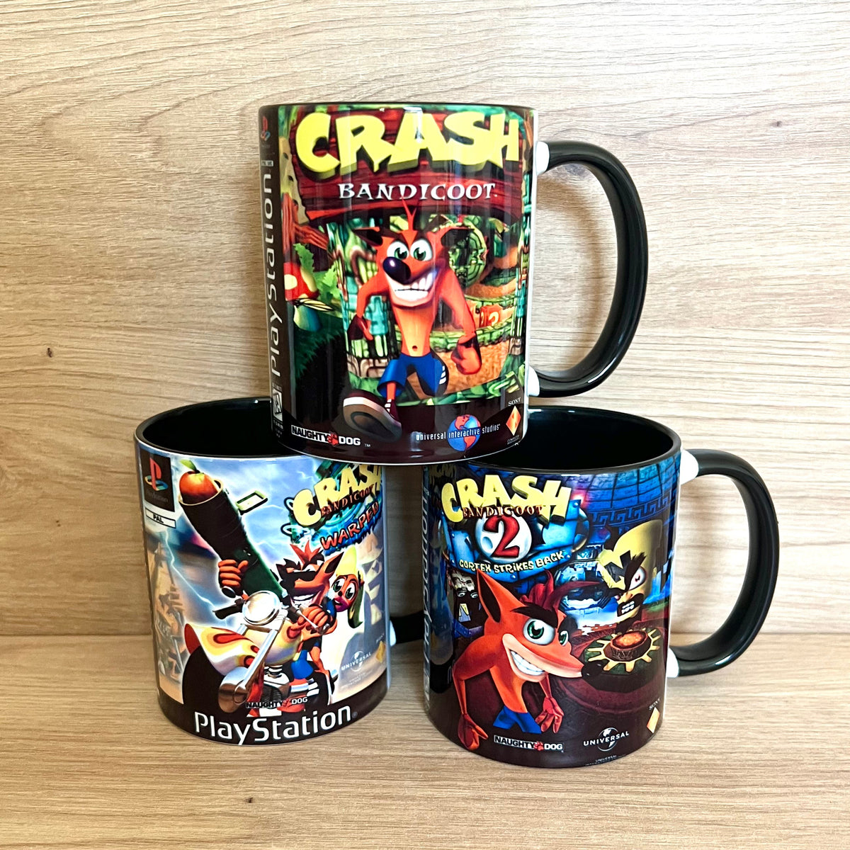 Tazas Crash Bandicoot · Carátula completa