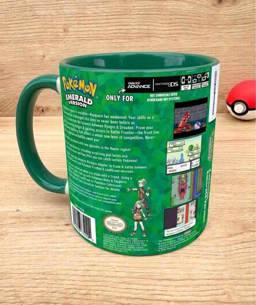 Taza Pokémon Esmeralda💚