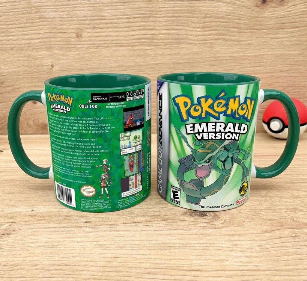 Taza Pokémon Esmeralda💚