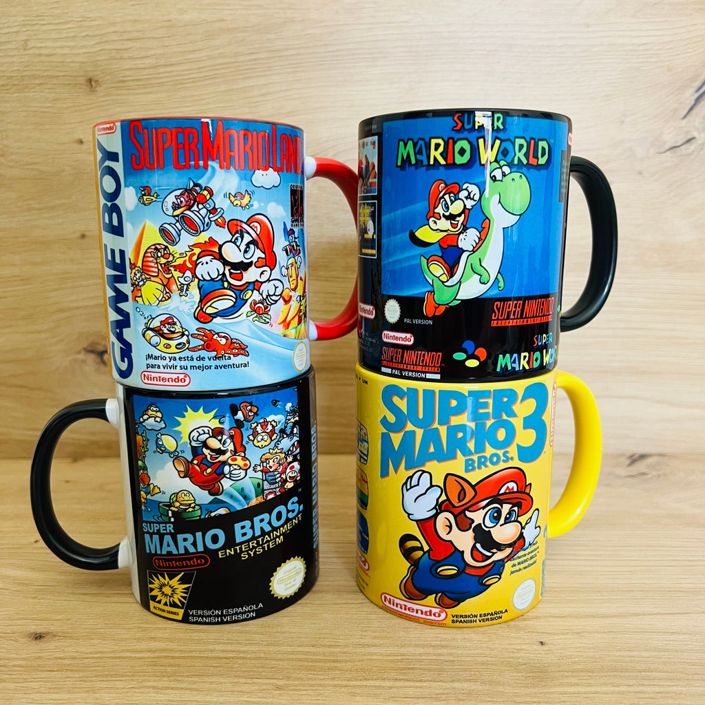 Tazas Super Mario Retro · Carátula completa