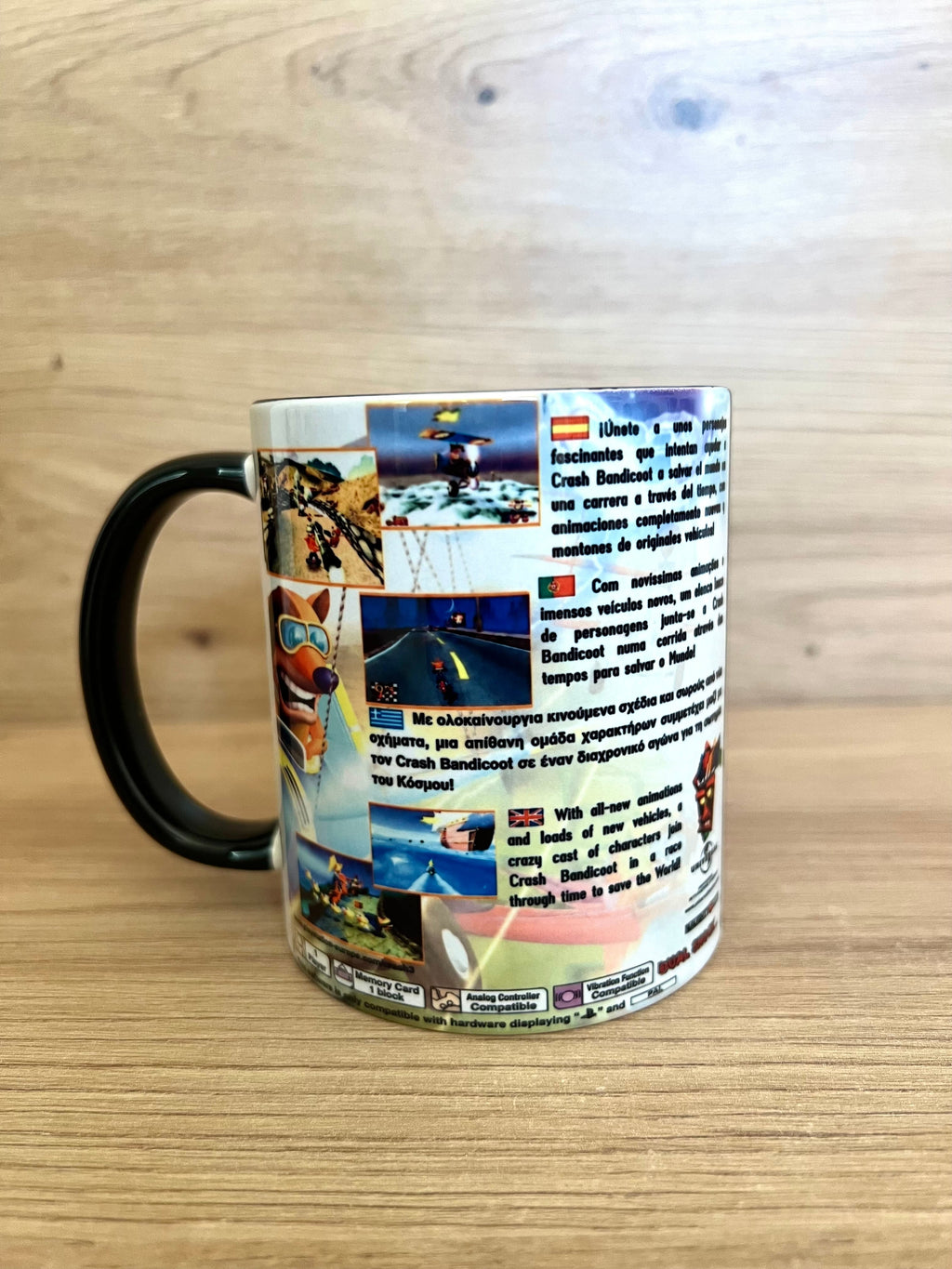 Tazas Crash Bandicoot · Carátula completa