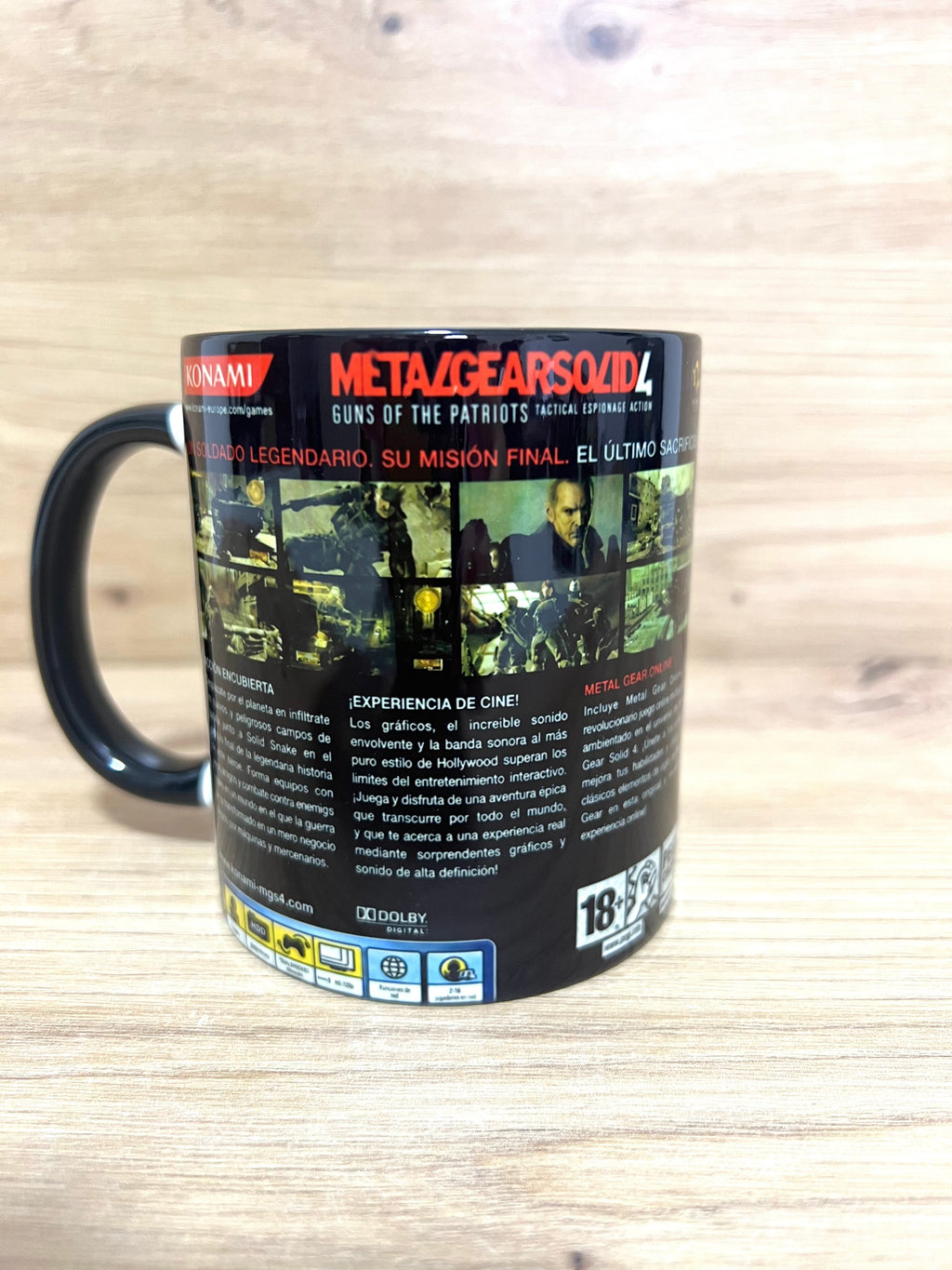 Tazas Metal Gear Solid · Carátula completa ⚠️Últimas 4 Tazas⚠️