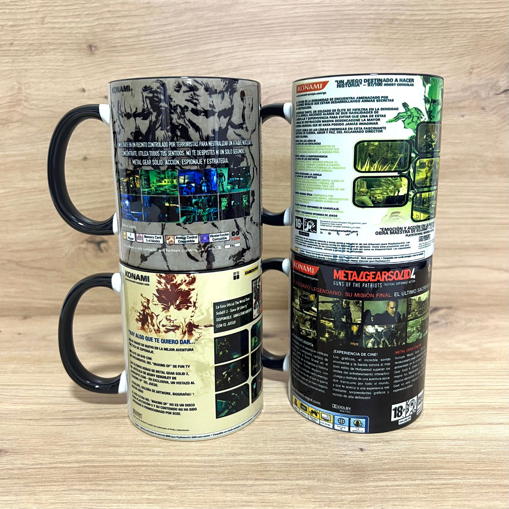 Tazas Metal Gear Solid · Carátula completa ⚠️Últimas 4 Tazas⚠️