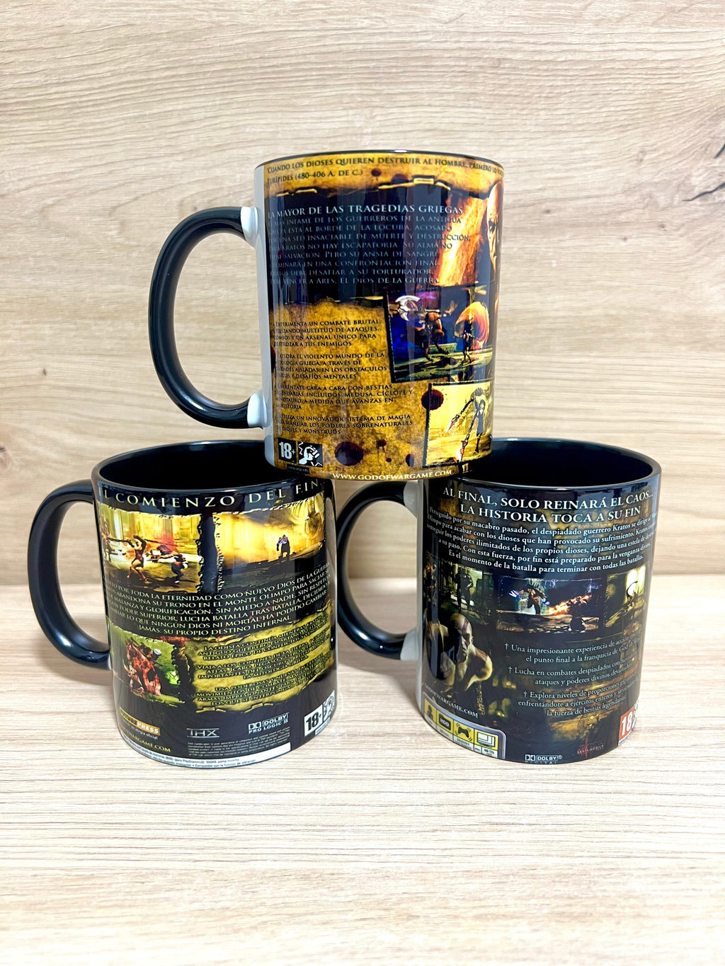Tazas God of War · Carátula completa