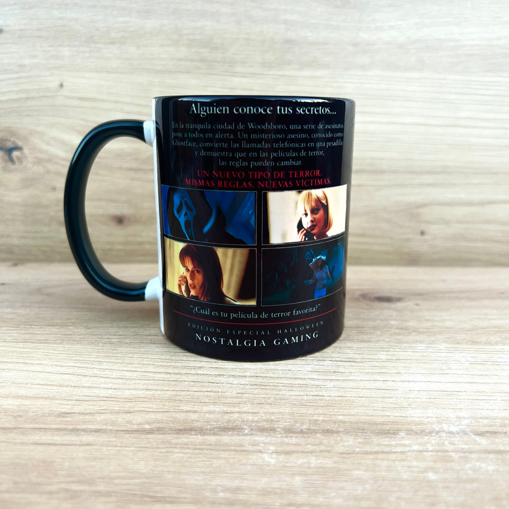 Taza Scream, vista trasera
