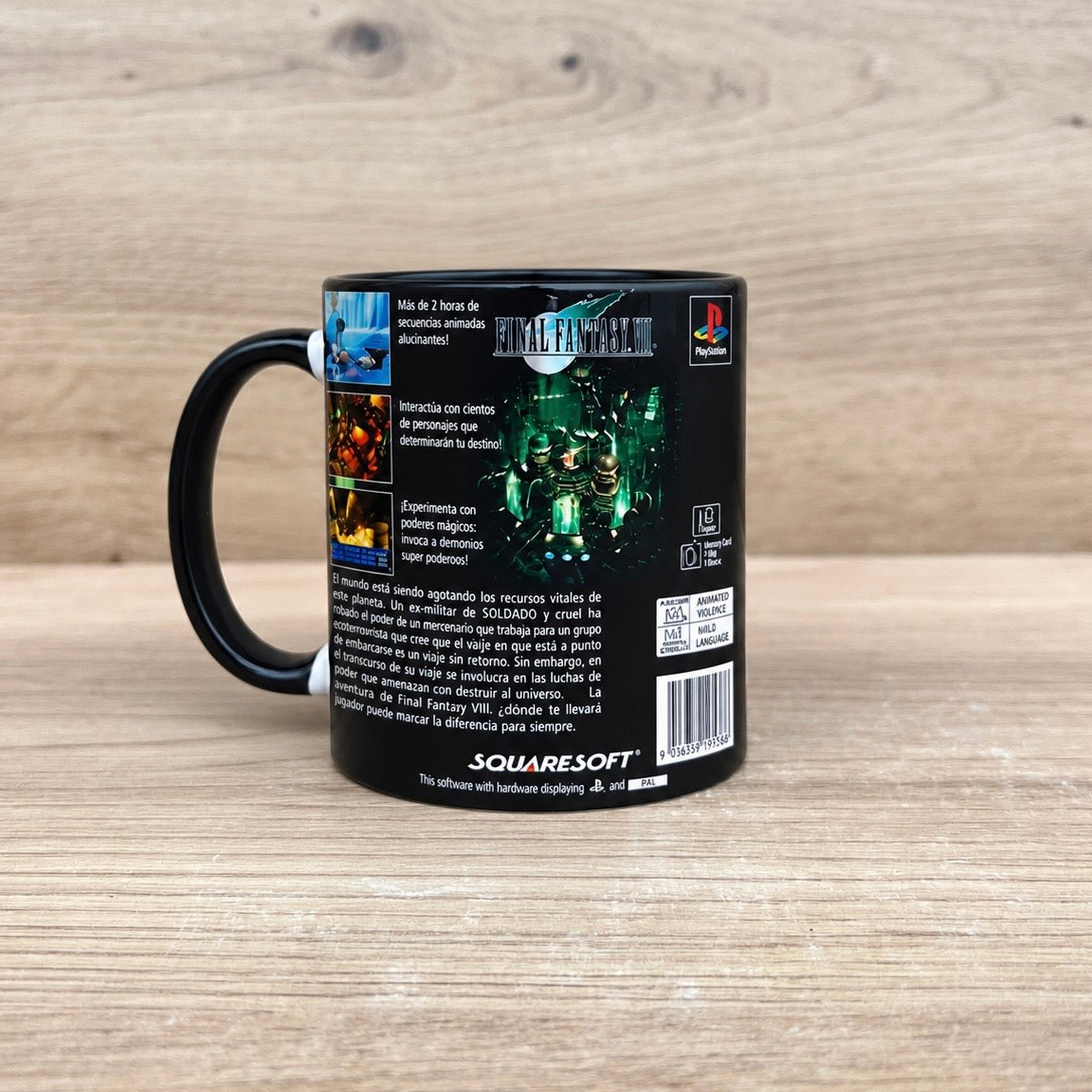 Final Fantasy VII PS1 - taza trasera