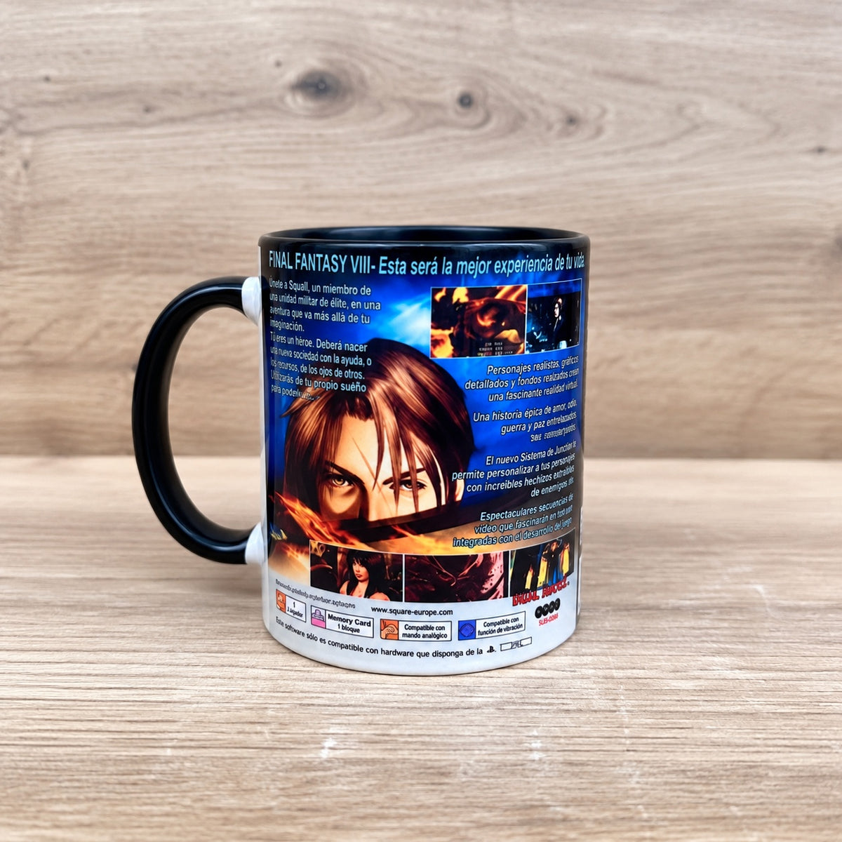 Final Fantasy VIII PS1 - taza trasera