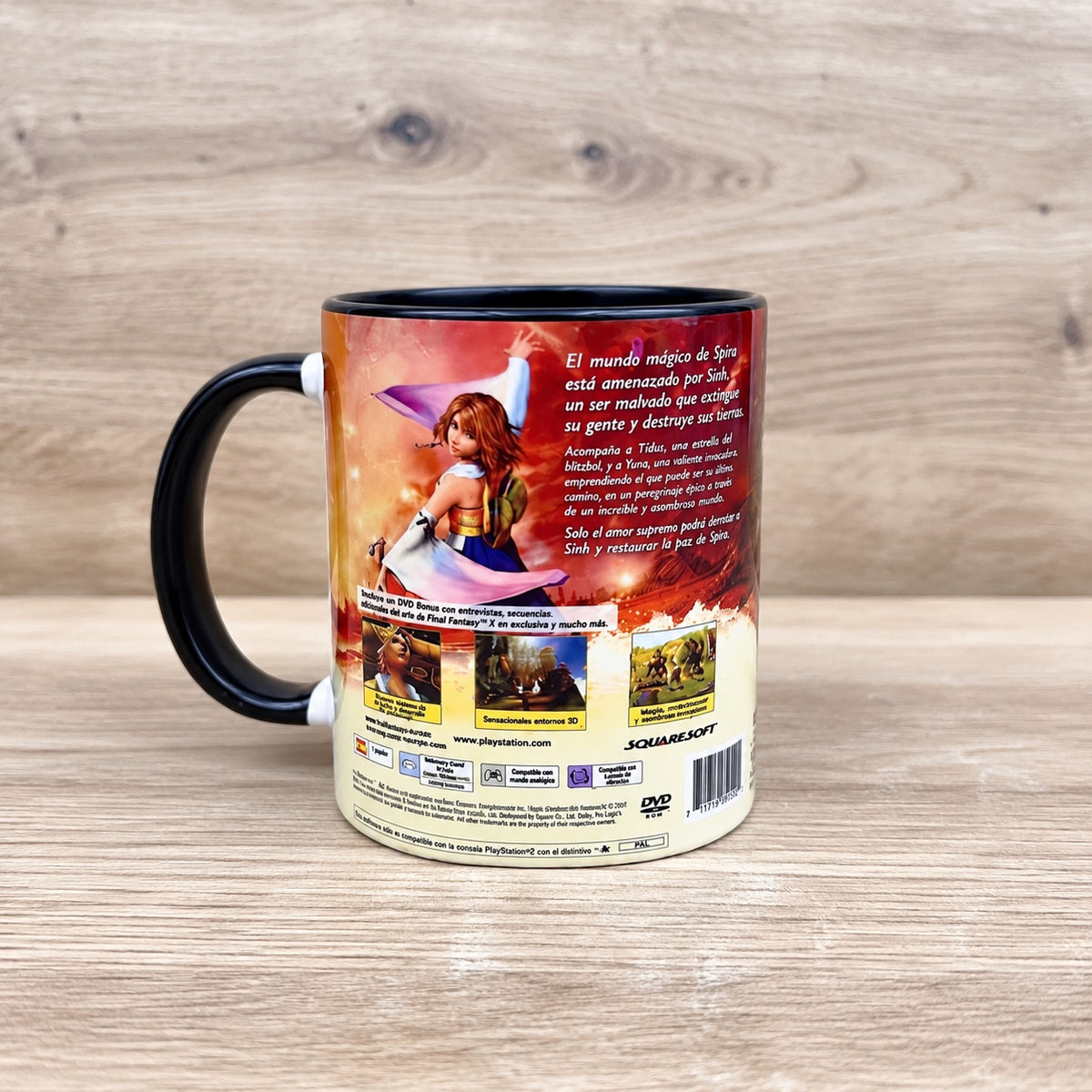 Final Fantasy X PS2 - taza trasera