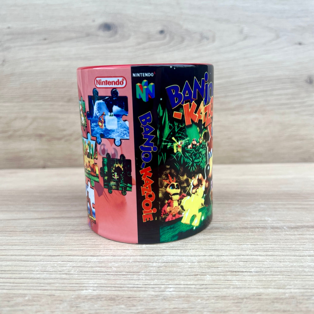 Taza Banjo-Kazooie para Nintendo 64, vista lateral