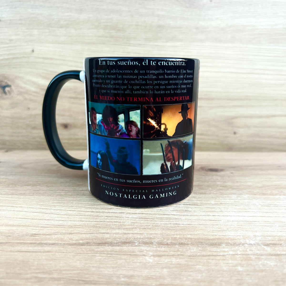 Taza Pesadilla en Elm Street, vista trasera